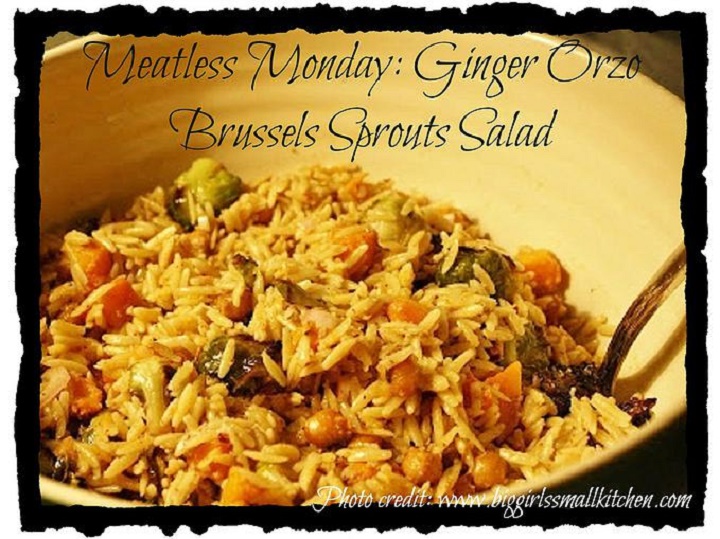 Good Eatin’: Ginger Orzo Brussels Sprouts Salad