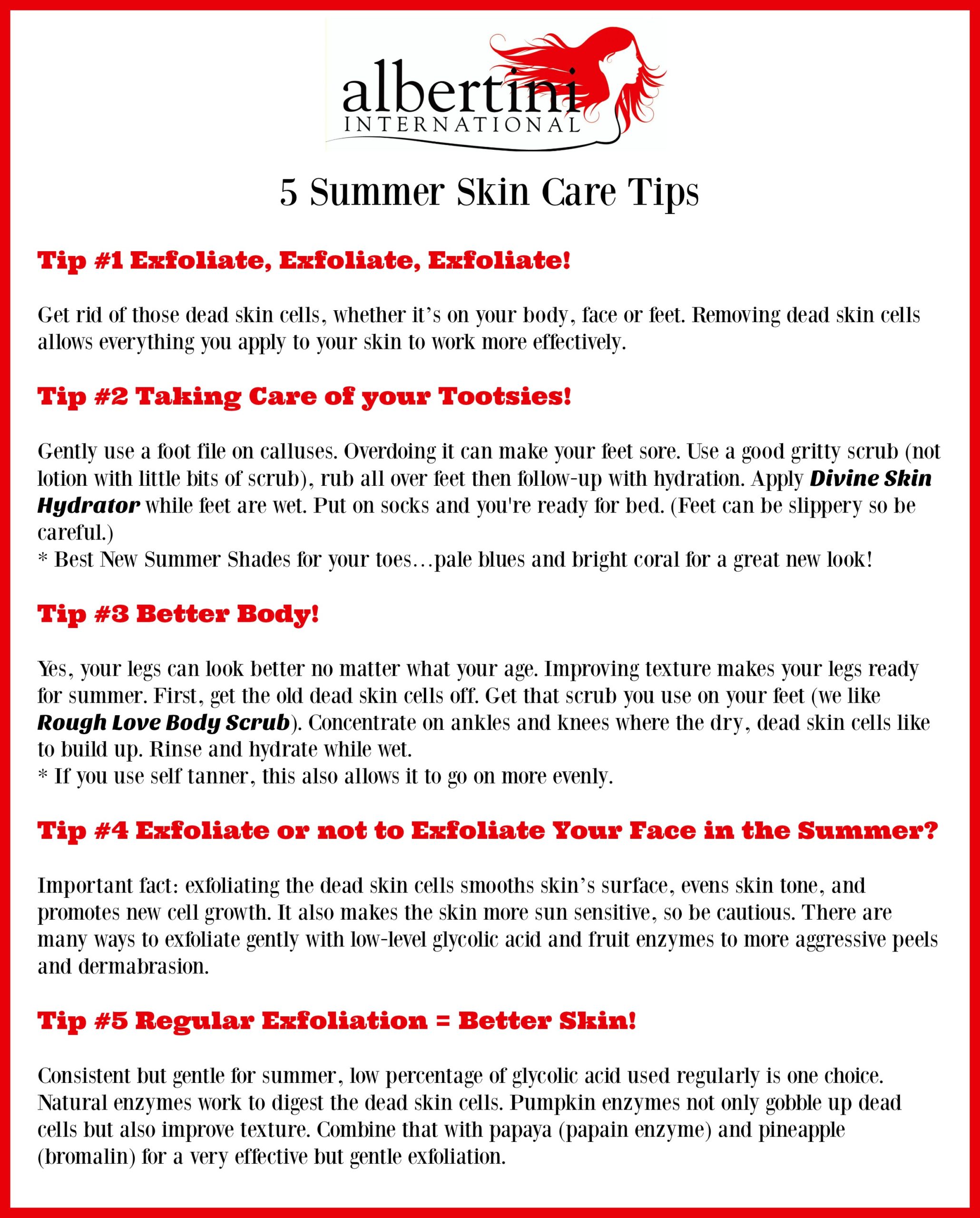 summer skin care