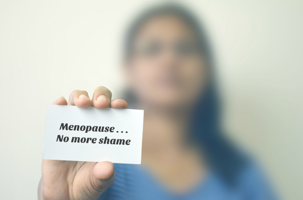 menopause, menopause symptoms, menopause shame